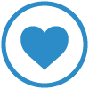 blue heart icon