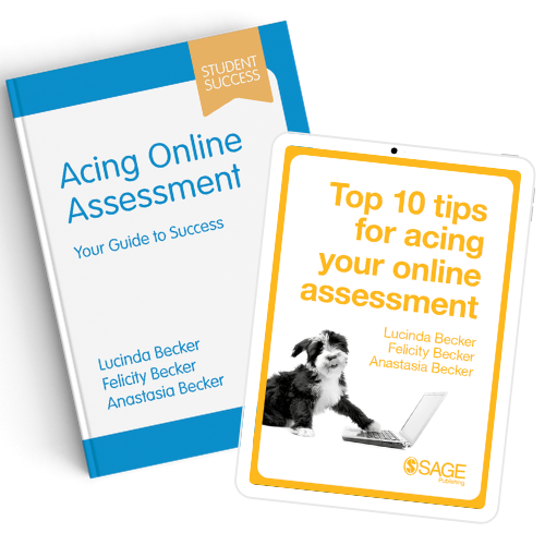 Acing Online Assessment and Top 10 Tips for Acing Your Online Assessment ebook on a tablet