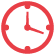 red clock icon