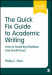 The Quick Fix Guide to Academic Writing