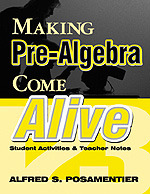 Making Pre-Algebra Come Alive